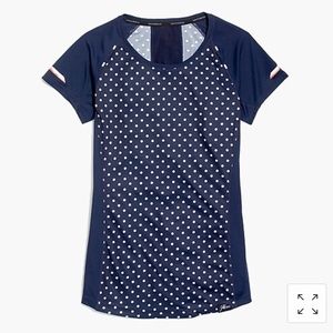 New Balance for J.Crew polka-dot cooling T-shirt